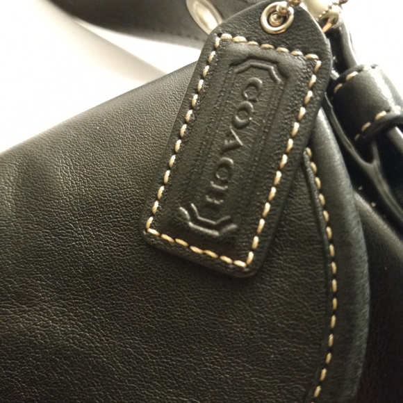 VINTAGE! Coach Bedford Black Glove Tanned Cowhide - Picture 2 of 7